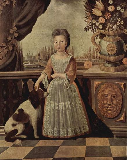 Kuhn Justus Engelhardt Portrait of Eleonor Darnhall France oil painting art